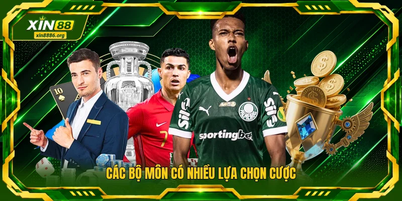 Các bộ môn có nhiều lựa chọn cược